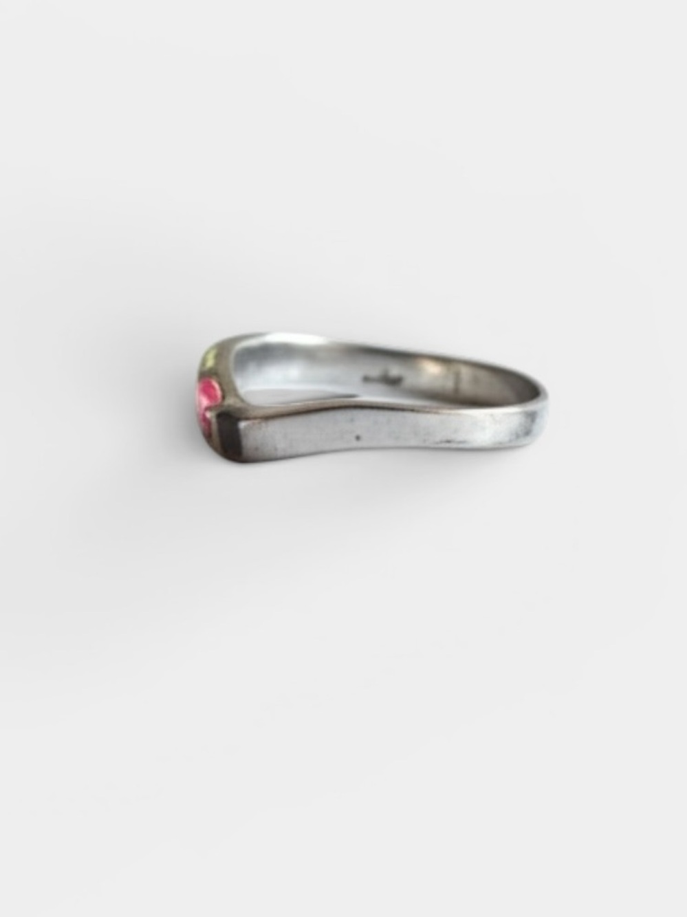 Opal Inlay and Sterling Silver Native Handmade Ring (Size 8) - NEW - Picture 4 of 7
